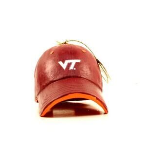 Virginia Tech Hokies XMAS Hat Cap Hanging Ornament Football Sports NCAA  4" NEW